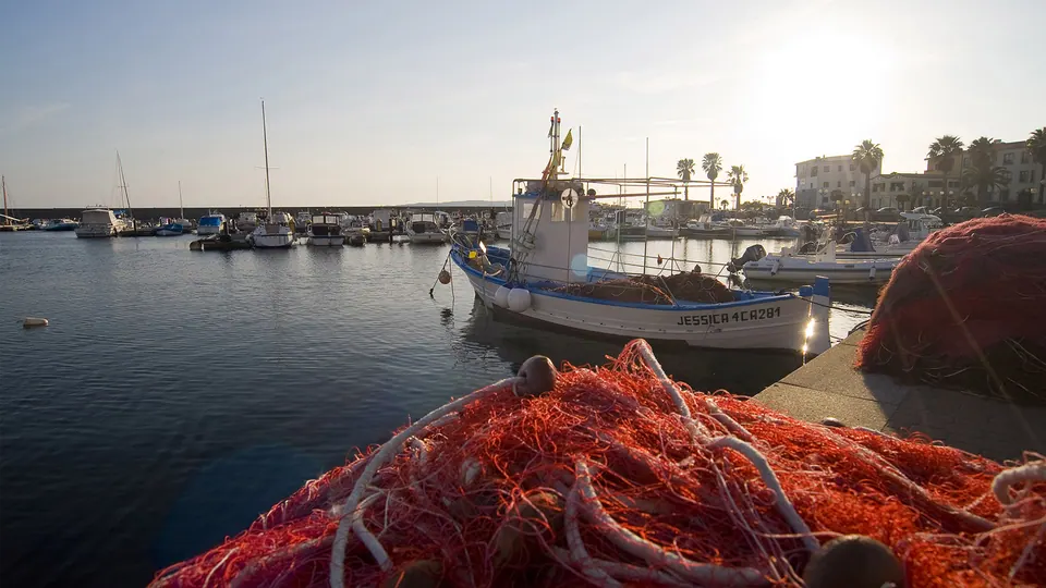 L’abitato di Portoscuso